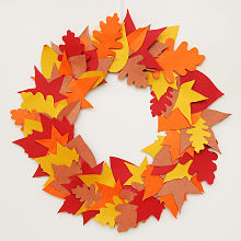 Leaf Wreath PaperCraft | Kilbourn Public Library